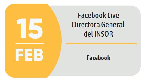 Facebook Live Directora General del INSOR